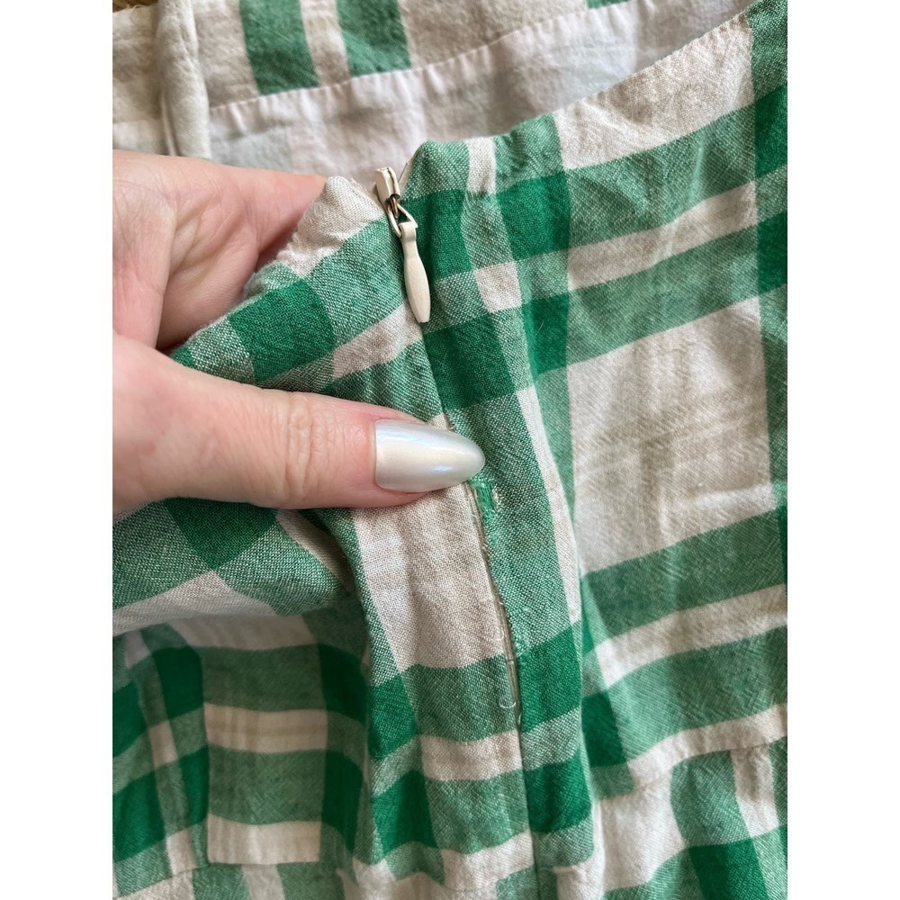 Zara | Women's Checked Midi Dress Blogger Favorite Sz XS​​​​​​​​​​​ - Picture 7 of 13